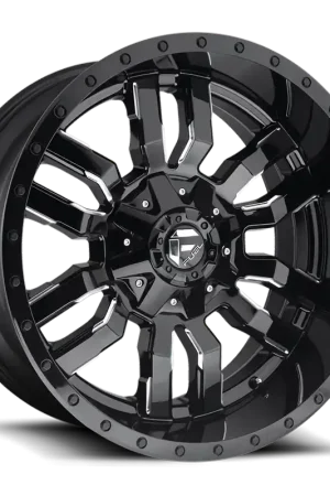 Weekend Sale Fuel Sledge D595 20x10 -18 5x139.7/5x150mm 110.1mm Gloss Black Milled