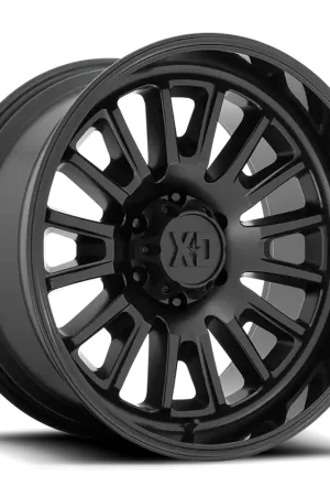 While Supplies Last XD Series Rover XD864 SB 20x10 -18 5x139.7mm 78.1mm Satin Black Gloss Black Lip