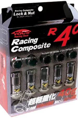 Project Kics 12x1.25 R40 Lug Nuts - Black (16+4 Locks) Special Offer