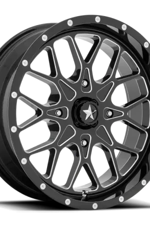 MSA Portal M45 GB-M 22x7 +0 4x156mm 115.1mm Gloss Black Milled Big Sale