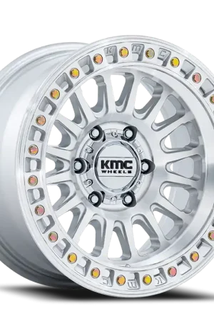 Time-Limited KMC IMS KM552 SD 20x9 +0 6x139.7mm 106.1mm Gloss Silver Machined Face