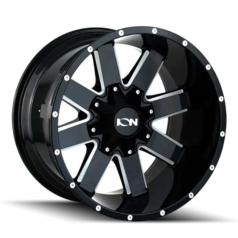 Ion 141 Gloss Black Milled 20x10 8x180 x19mm 124.1mm Latest