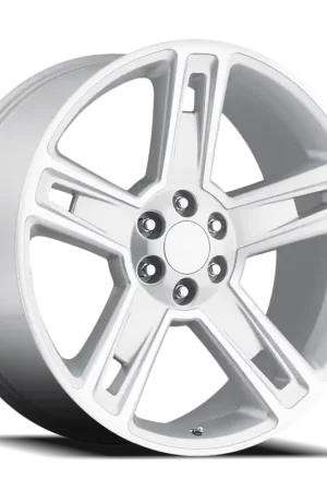 Flash Sale Factory Reproductions FR 34 Chevrolet Silverado Replica SL 22x9 +24 6x139.7mm 78.1mm Gloss Silver Machined Face