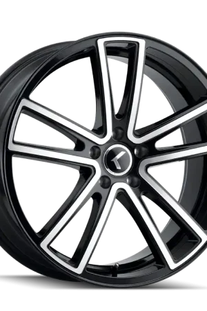 Warranty Included Kraze Lusso KR190 Gloss Black Machined 22x8.5 5x115 38mm 72.62mm