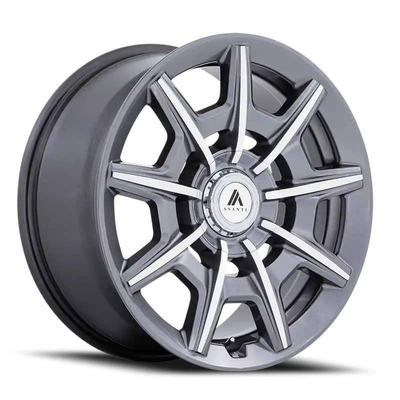 Premium Asanti Black Label Esquire ABL-41 A 22x9 +15 5x115/5x120mm 74.1mm Gloss Anthracite Bright Machined