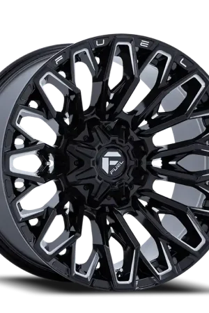 Fuel Strike FC865 BE 22x12 -44 8x165.1mm 125.1mm Gloss Black Milled Top Rated