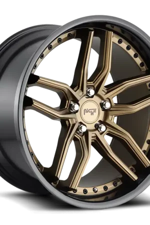 Special Discount Niche Methos M195 20x9 +35 5x114.3mm 72.6mm Matte Bronze Black Bead Ring