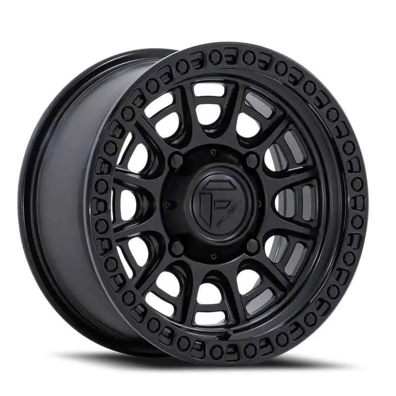 In Demand Fuel Cycle UTV FV832MB 15x7 +10 4x156mm 115.1mm Matte Black Gloss Black Lip