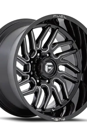 Fuel Hurricane D807 20x9 +1 8x165.1mm 125.2mm Gloss Black Milled Secure Checkout
