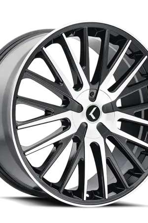 Kraze Double Down KR185 Black Machined 22x8.5 5x112/5x114.3 38mm 73mm In Demand