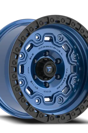 Viral Fittipaldi Offroad Terra Series FT100 BLB 17x9 -12 5x127mm 71.5mm Gloss Blue Black Ring