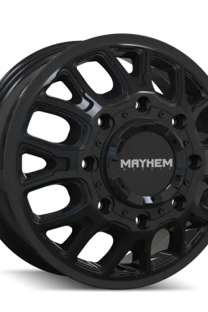 Mayhem Cogent Dually (8107D) Gloss Black 17x6.5 8x200 125mm 142mm Handmade