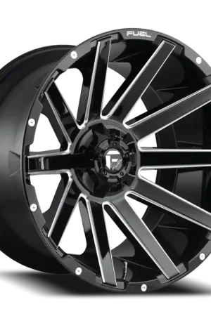 Fast Shipping Fuel Contra D615 18x9 +1 6x135/6x139.7mm 106.1mm Gloss Black Milled