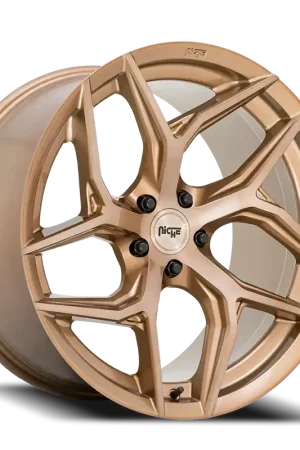 Fast Shipping Niche Torsion M267 20x10.5 +40 5x112mm 66.56mm Platinum Bronze