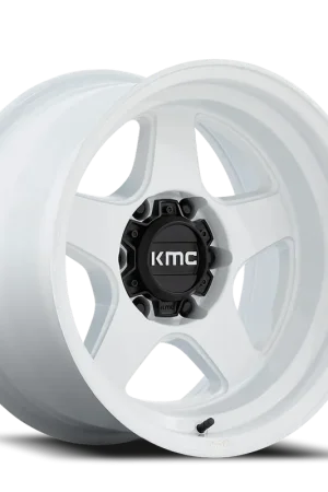 In Demand KMC Lobo KM728 WH 17x8.5 -10 6x135mm 87.1mm Gloss White