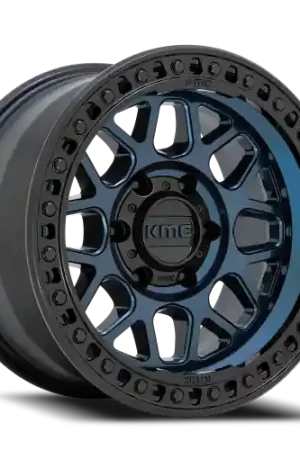 KMC GRS KM549 BL 18x8.5 +0 8x170mm 125.1mm Midnight Blue Gloss Black Lip Shop Now
