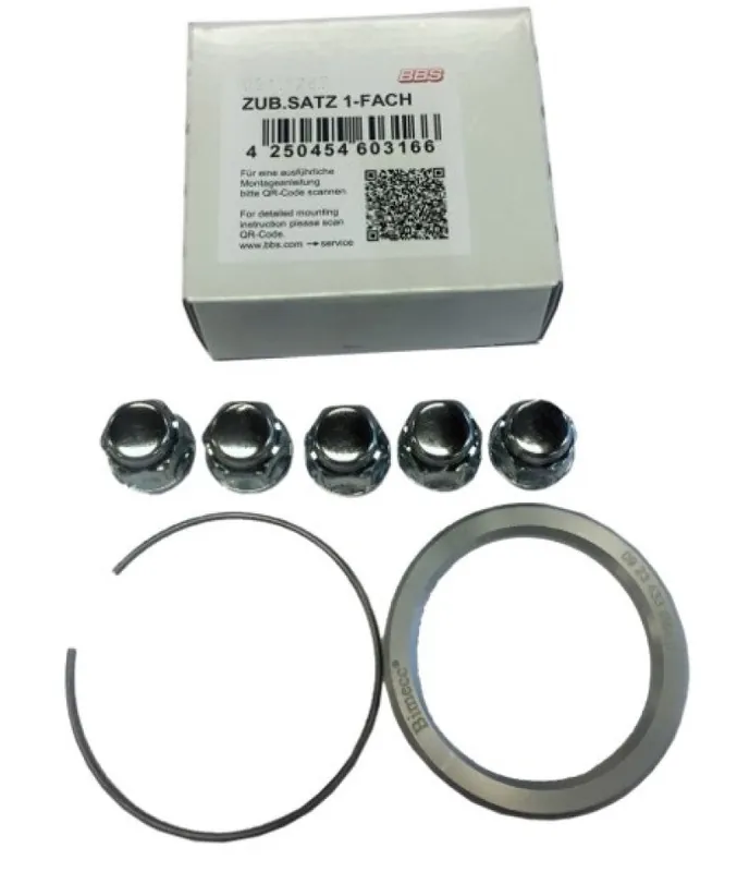 BBS PFS KIT - Camaro/Corvette - Includes 82mm OD - 66.9mm ID Ring / 82mm Clip / Lug Nuts Express Delivery
