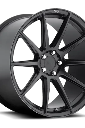 Niche Essen M147 18x8 +40 5x100mm 66.1mm Matte Black Fast Shipping