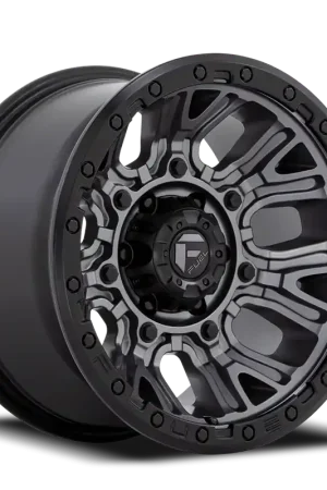 Fuel Traction D825 17x9 -12 6x139.7mm 106.1mm Matte Gunmetal Black Ring Don’t Miss Out