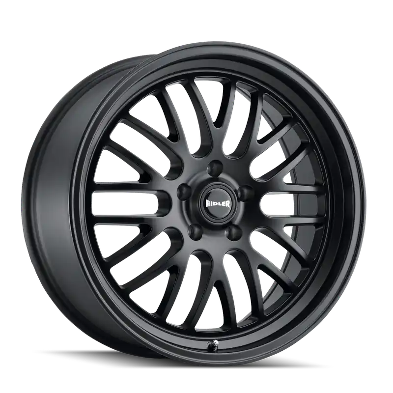 Time-Limited Ridler 607 Matte Black 20x10.5 5x115 25mm 72.62mm