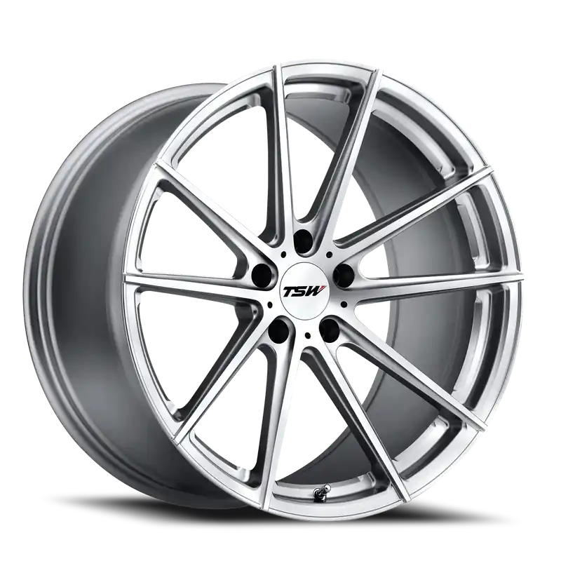 TSW Bathurst SL 20x9 +30 5x114.3mm 76.1mm Silver Mirror Cut Face Budget