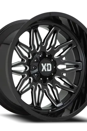 XD Series Gunner XD859 GB-M 22x12 -44 5x127/5x139.7mm 78.1mm Gloss Black Milled Markdown