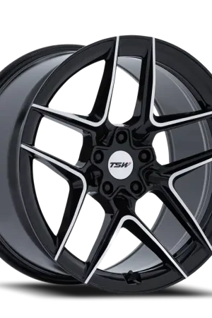 TSW Slipstream BD 19x8.5 +35 5x112mm 66.56mm Gloss Black Machined Face Deal