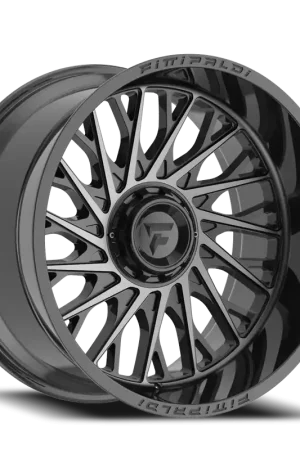 Budget Fittipaldi Offroad Alpha Series FA08 MBDT 22x12 -44 6x135/6x139.7mm 106.2mm Gloss Black Machined-Dark Tint