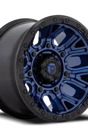 Fuel Traction D827 20x9 +1 6x135mm 87.1mm Dark Blue Black Ring Mega Sale