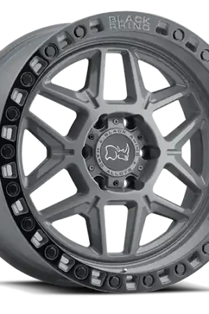 Affordable Black Rhino Kelso GY 20x9 +12 6x139.7mm 112.1mm Battleship Gray Black Lip Edge-Black Bolts