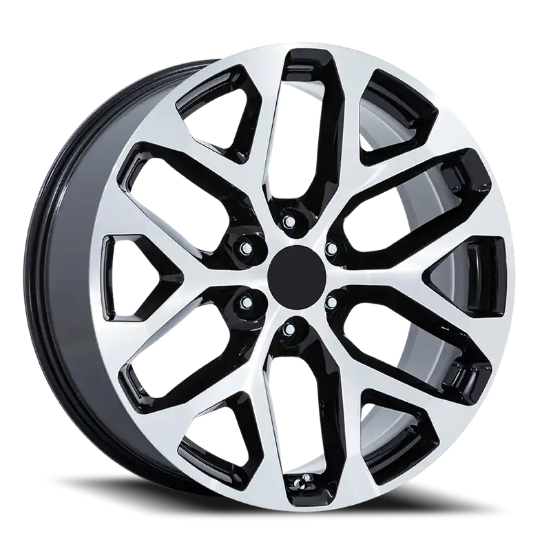 Performance Replica PR177 BM 24x10 +24 6x139.7mm 78.1mm Gloss Black Machined Face Bulk Order