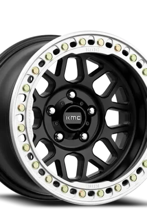 No Minimum Order KMC Grenade Crawl Beadlock KM235 SB 17x8.5 +0 5x127mm 71.5mm Satin Black