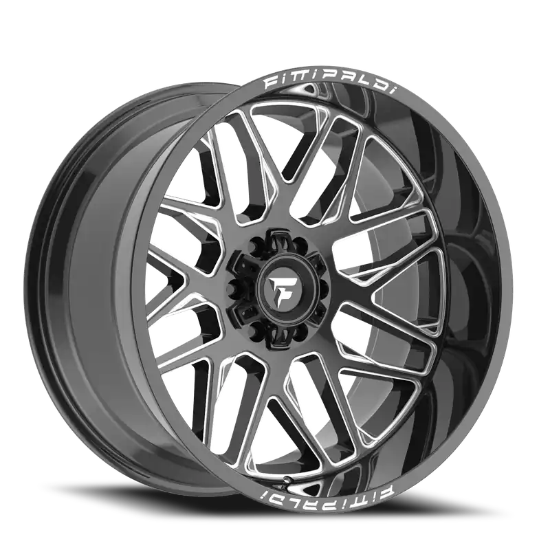 Hot Picks Fittipaldi Offroad Alpha Series FA19BM 22x12 -44 8x180mm 124.3mm Gloss Black Milled