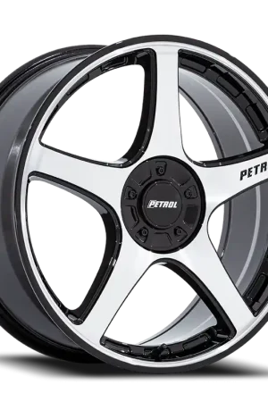 Flash Sale Petrol P2E GBM 18x8 +35 5x112/5x120mm 74.1mm Gloss Black Machined Face