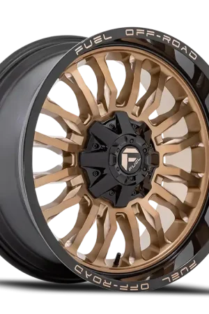 Fuel Arc D797 22x10 -18 8x180mm 124.2mm Platinum Bronze Black Lip Buy Today