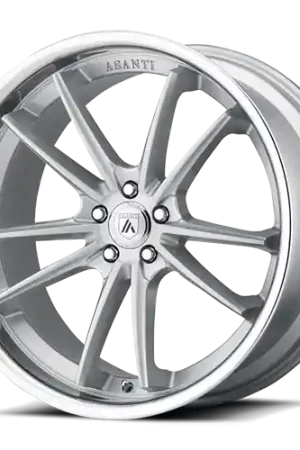 Fresh Stock Asanti Black Label Sigma ABL23 SL 20x10.5 +38 5x120mm 74.1mm Brushed Silver Chrome Lip