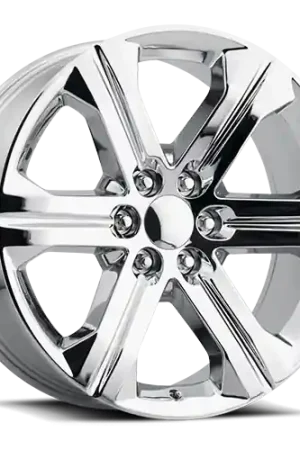 Factory Reproductions FR 47 2018 GMC Sierra Replica CH 24x10 +30 6x139.7mm 78.1mm Chrome Luxury