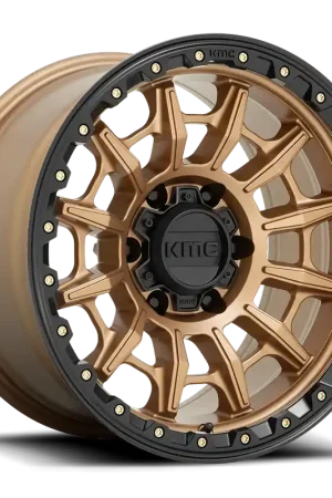 Price Cut KMC Carnage KM547 BRZ 16x8 +0 6x139.7mm 106.1mm Matte Bronze Black Lip
