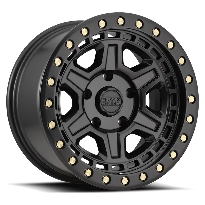 Black Rhino Reno BK 17x9 -18 5x127mm 71.6mm Matte Black Brass Bolts Buy Direct