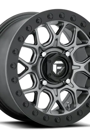 Fuel Tech Beadlock UTV D919 15x10 +0 4x137mm 110.1mm Matte Gunmetal Black Bead Ring Discount