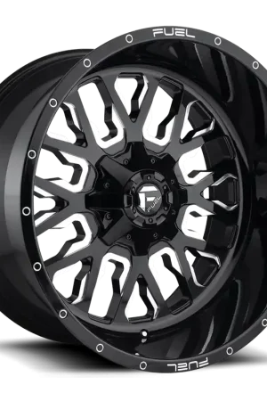 Popular Fuel Stroke D611 20x10 -19 6x135/6x139.7mm 106.1mm Gloss Black Milled