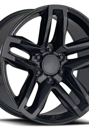Factory Reproductions FR 94 Cheverolet Silverado Z71 Split 5 Replica GB 20x9 +15 6x139.7mm 78.1mm Gloss Black No Minimum Order