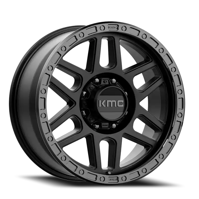 KMC Mesa KM544 SB 17x9 -12 8x170mm 125.5mm Satin Black Gloss Black Lip Shop Now