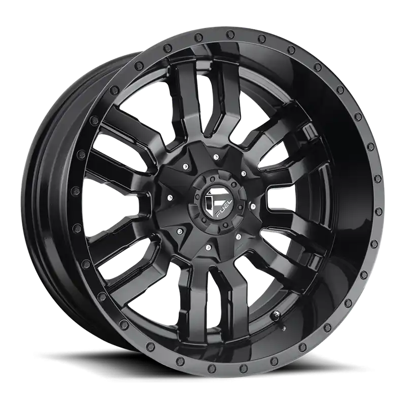 Fuel Sledge D596 17x9 -12 5x114.3/5x127mm 78.1mm Matte Black Gloss Black Lip Bargain