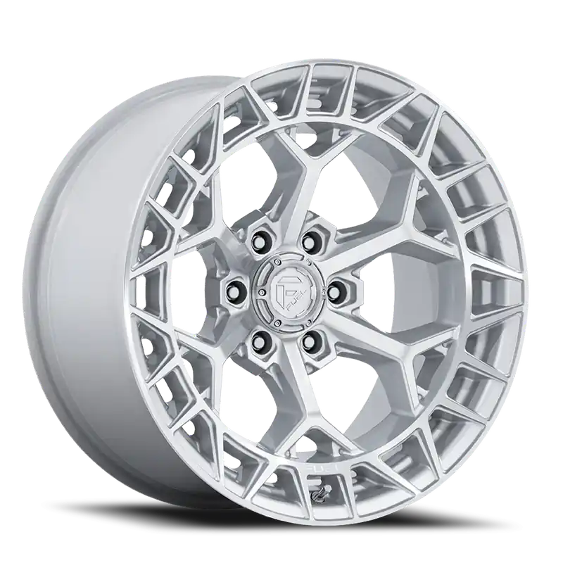 Seasonal Sale Fuel Charger FC873 SD 22x12 -44 6x135mm 87.1mm Gloss Silver Machined Face