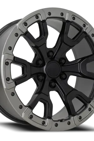 Factory Reproductions FR 99 Ford F150 Raptor SBCGR 17x9 +18 6x135mm 87.1mm Satin Black Carbon Gray Ring Direct From Factory