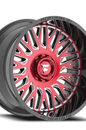 Discount Fittipaldi Offroad Alpha Series FA07 MBRM 22x12 -44 8x170mm 125.2mm Gloss Black Machined Face-Red Tint