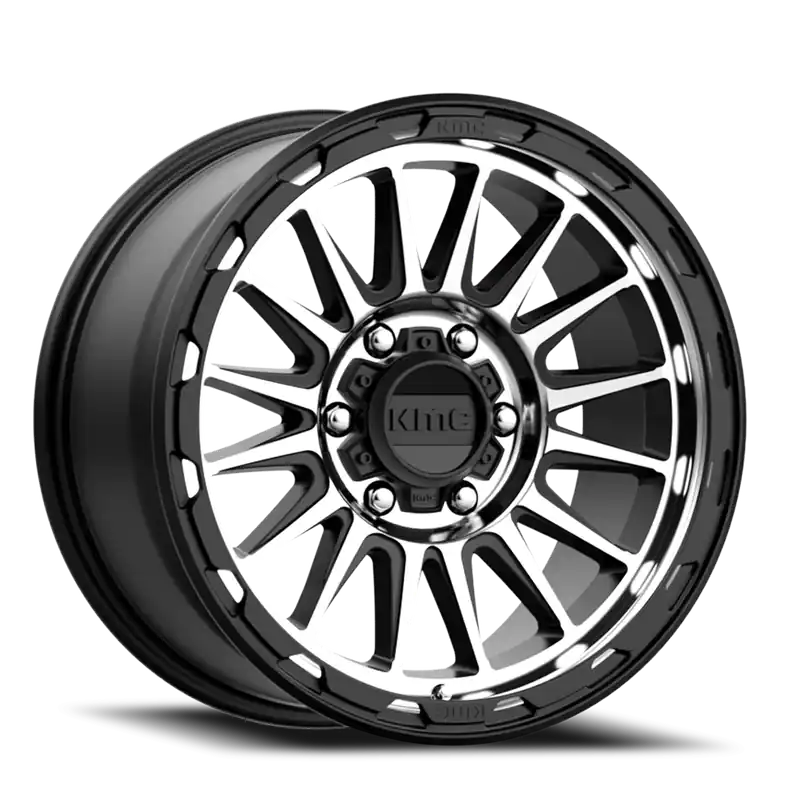 Factory Price KMC Impact KM542 SMB 18x9 +18 6x139.7mm 106.25mm Satin Black Machined