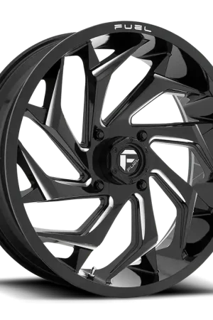 Fuel Reaction UTV D753 24x7 +13 4x156mm 132mm Gloss Black Milled Buy Online