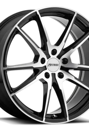 Petrol P0A GBM 17x8 +40 5x110mm 72.1mm Gloss Black Machined Cut Face Limited Offer